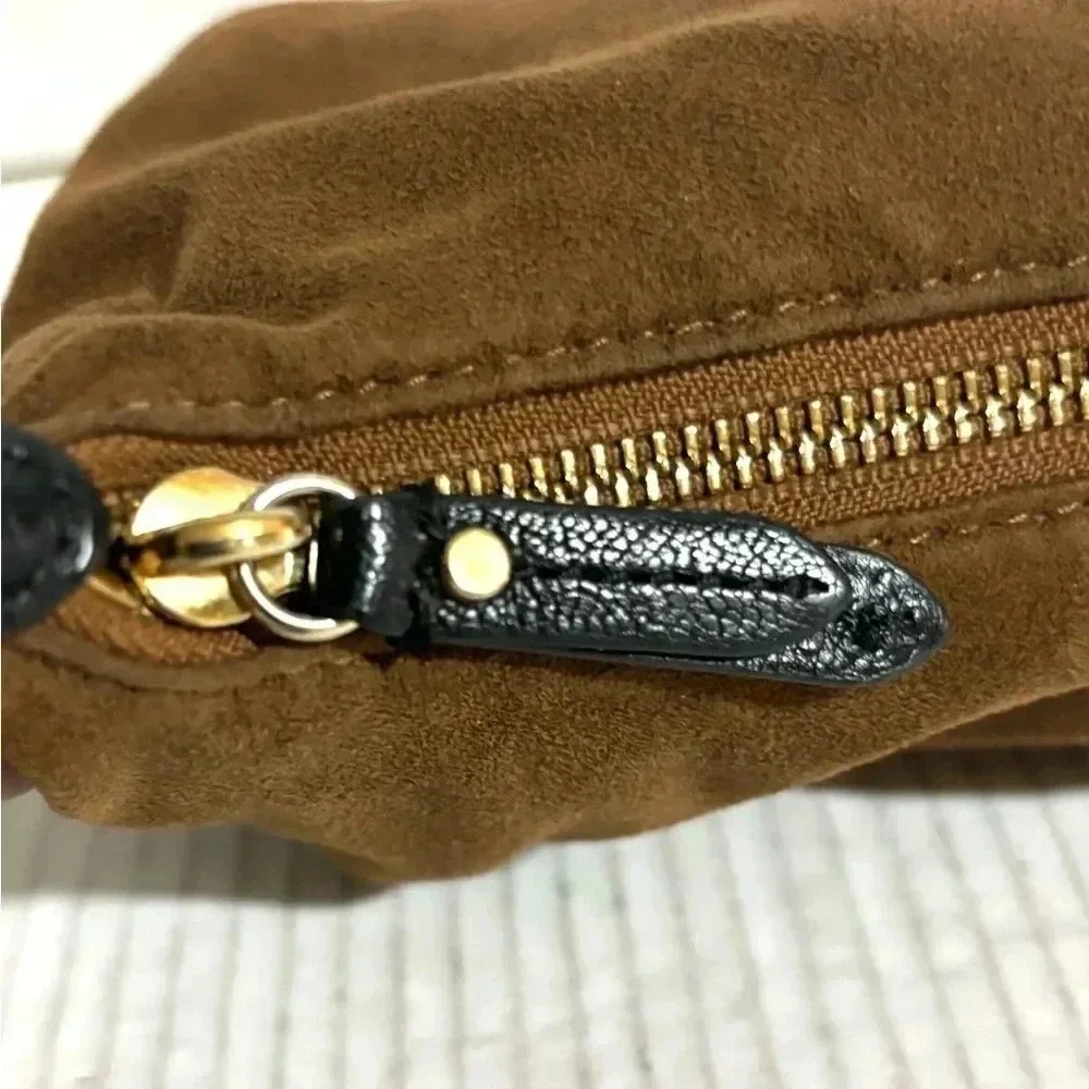 Kate spade black leather shoulder handbag